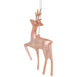 Northlight 4.75" Shiny Rose Gold Reindeer Ornament -Northlight D253796S 3