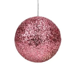 Northlight 6" Glittery Pink Sequin Ball Ornament 13 Northlight 6" Glittery Pink Sequin Ball Ornament -Northlight D253798S 11