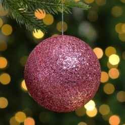 Northlight 6" Glittery Pink Sequin Ball Ornament 14 Northlight 6" Glittery Pink Sequin Ball Ornament -Northlight D253798S 12