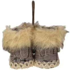 Northlight 8" Alaskan Style Knit Booties Ornament -Northlight D253807S 14