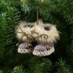 Northlight 8" Alaskan Style Knit Booties Ornament -Northlight D253807S 2