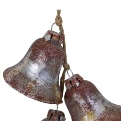 Northlight 5" Silver & Brown Rustic String Of Bells Glass Ornament -Northlight D253815S 13