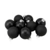 Northlight 9ct. 2.5" Shiny & Matte Black Glass Ball Ornaments 2 Northlight 9ct. 2.5" Shiny & Matte Black Glass Ball Ornaments -Northlight D253829S 1