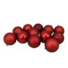 Northlight 12ct. 4" Red Shatterproof 4-Finish Christmas Ball Ornaments 1 Northlight 12ct. 4" Red Shatterproof 4-Finish Christmas Ball Ornaments -Northlight D253889S 1