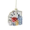 Northlight 4" Silver & Blue Poker Playing Cards With Dice & Chips Christmas Ornament 1 Northlight 4" Silver & Blue Poker Playing Cards With Dice & Chips Christmas Ornament -Northlight D253895S 1