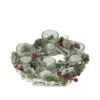 Northlight 10" Frosted Berries & Branches Votive Candle Holder
