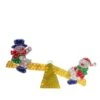Northlight 4ft. Yellow & Red Pre-Lit Holographic Snowmen On Seesaw -Northlight D253979S 1