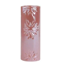 Northlight 6.5" Pearly Pink Snowflake Christmas Candle Holder -Northlight D253994S 1 1