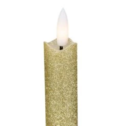Northlight 12" Gold Glittered Flameless Taper Candles, 2ct. 15 Northlight 12" Gold Glittered Flameless Taper Candles, 2ct. -Northlight D253996S 13
