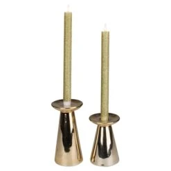 Northlight 12" Gold Glittered Flameless Taper Candles, 2ct. 12 Northlight 12" Gold Glittered Flameless Taper Candles, 2ct. -Northlight D253996S 2