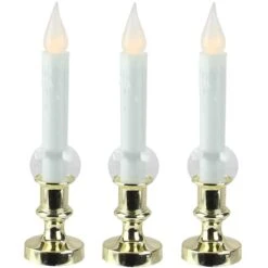 Northlight 8.5" White LED Flickering Candle Lamps, 3ct. 13 Northlight 8.5" White LED Flickering Candle Lamps, 3ct. -Northlight D254020S 11