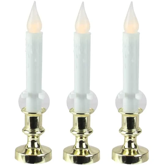 Northlight 8.5" White LED Flickering Candle Lamps, 3ct. 7 Northlight 8.5" White LED Flickering Candle Lamps, 3ct. - Image 5