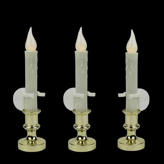 Northlight 8.5" White LED Flickering Candle Lamps, 3ct. 9 Northlight 8.5" White LED Flickering Candle Lamps, 3ct. - Image 7