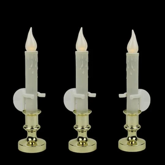 Northlight 8.5" White LED Flickering Candle Lamps, 3ct. 6 Northlight 8.5" White LED Flickering Candle Lamps, 3ct. - Image 4