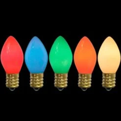 Northlight Multicolor Opaque C7 Incandescent Replacement Bulbs, 25ct. 11 Northlight Multicolor Opaque C7 Incandescent Replacement Bulbs, 25ct. -Northlight D254072S 12