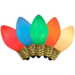 Northlight Multicolor Opaque C7 Incandescent Replacement Bulbs, 25ct. 13 Northlight Multicolor Opaque C7 Incandescent Replacement Bulbs, 25ct. -Northlight D254072S 14