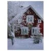 Northlight LED Lighted Red Snowy Barn House Christmas Wall Art 2 Northlight LED Lighted Red Snowy Barn House Christmas Wall Art -Northlight D361830S 1