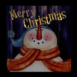 Northlight LED Lighted "Merry Christmas" Snowman Christmas Canvas Wall Art -Northlight D361841S 2