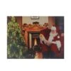Northlight LED Lighted "Santa Checks His List" Christmas Canvas Wall Art