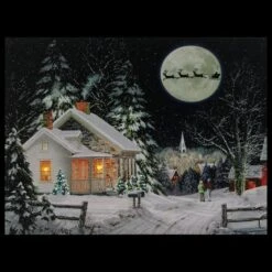 Northlight LED Lighted Santa Claus Coming To Town Christmas Wall Art -Northlight D361885S 3