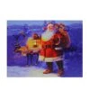 Northlight LED Lighted Santa Claus With Reindeer Christmas Canvas Wall Art -Northlight D361900S 1