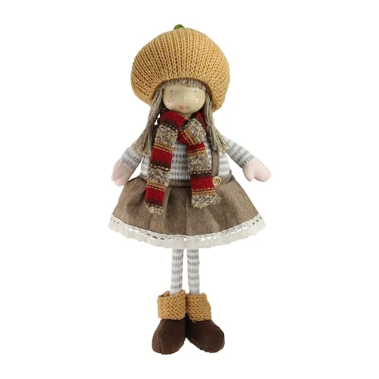 Northlight 15" Fall Thanksgiving Girl Gnome Standing Figure 4 Northlight 15" Fall Thanksgiving Girl Gnome Standing Figure - Image 2