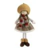 Northlight 15" Fall Thanksgiving Girl Gnome Standing Figure