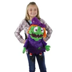 Northlight 23" Purple & Green Witch Child Trick Or Treat Halloween Bag -Northlight D406181S 2