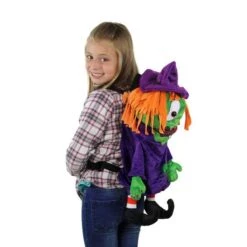 Northlight 23" Purple & Green Witch Child Trick Or Treat Halloween Bag -Northlight D406181S 3