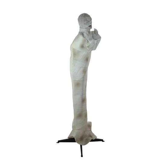 Northlight 5ft. Pre-Lit White & Brown Animated Mummy With Glowing Eyes Halloween Décor 5 Northlight 5ft. Pre-Lit White & Brown Animated Mummy With Glowing Eyes Halloween Décor - Image 3