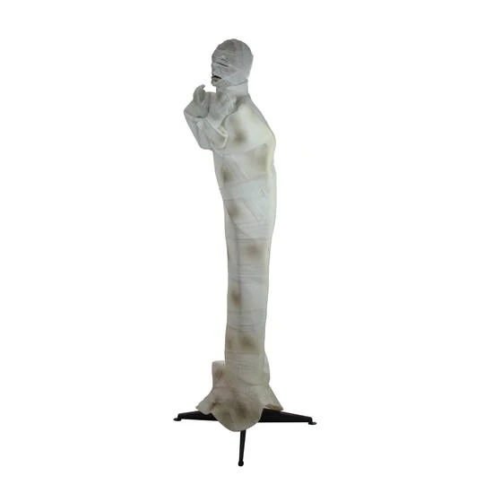 Northlight 5ft. Pre-Lit White & Brown Animated Mummy With Glowing Eyes Halloween Décor 6 Northlight 5ft. Pre-Lit White & Brown Animated Mummy With Glowing Eyes Halloween Décor - Image 4
