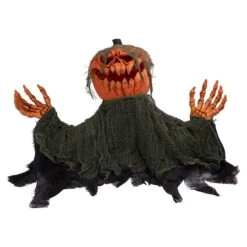 Northlight 2.5ft. Black & Orange Animated Pumpkin Halloween Décor -Northlight D406194S 1 1