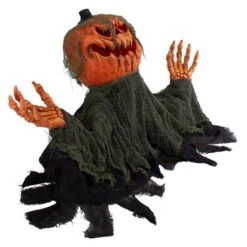 Northlight 2.5ft. Black & Orange Animated Pumpkin Halloween Décor -Northlight D406194S 4