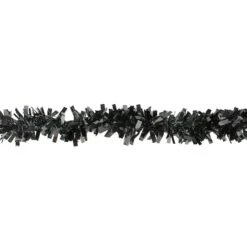 Northlight 50ft. Wide Cut Black Halloween Tinsel Garland 8 Northlight 50ft. Wide Cut Black Halloween Tinsel Garland -Northlight D406195S 2