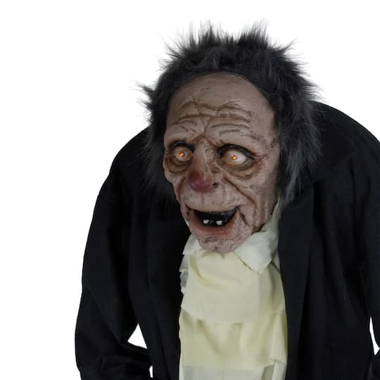 Northlight 6ft. Lighted Animated Scary Butler Standing Halloween Decoration 5 Northlight 6ft. Lighted Animated Scary Butler Standing Halloween Decoration - Image 3