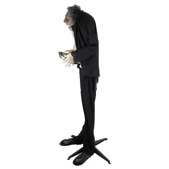 Northlight 6ft. Lighted Animated Scary Butler Standing Halloween Decoration 6 Northlight 6ft. Lighted Animated Scary Butler Standing Halloween Decoration - Image 4