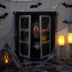 Northlight 2.5ft. Lighted & Animated Opening Window Halloween Décor -Northlight D406198S 2