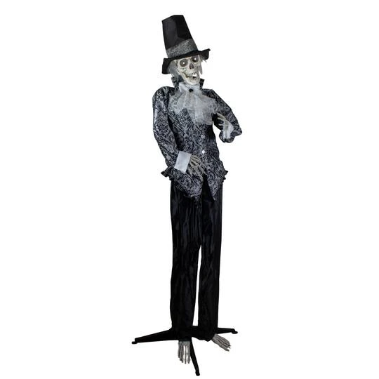 Northlight 6ft. Lighted & Animated Groom Halloween Decoration 6 Northlight 6ft. Lighted & Animated Groom Halloween Decoration - Image 4