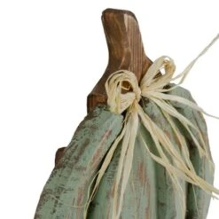 Northlight 12" Green Distressed Fall Pumpkin Decoration 12 Northlight 12" Green Distressed Fall Pumpkin Decoration -Northlight D406205S 3