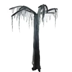 Northlight 7.5ft. Black & Gray Spooky Standing Ghost Tree Halloween Decoration -Northlight D406224S 1 1