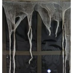 Northlight 41" Pre-Lit Black & Gray Ghostly Window With Tattered Curtain Halloween Decoration -Northlight D406228S 2