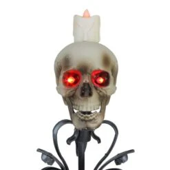 Northlight 16.25" Gothic Flameless Skull Halloween Candle Holder -Northlight D406230S 2