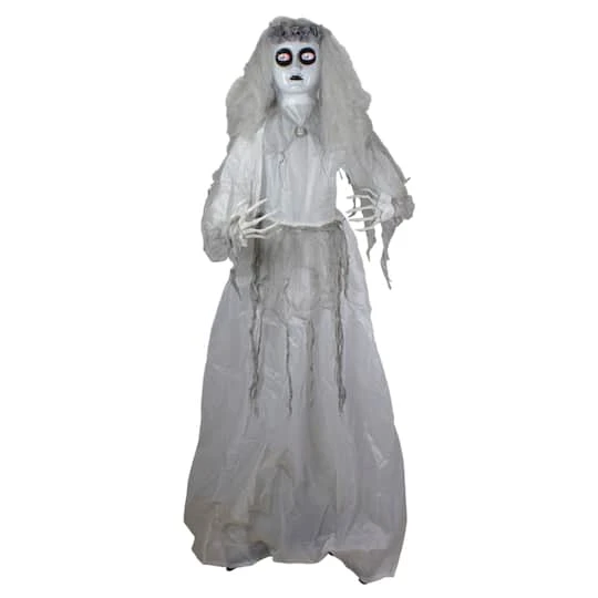 Northlight 6ft. Lighted & Animated Ghost Bride Halloween Decoration 3 Northlight 6ft. Lighted & Animated Ghost Bride Halloween Decoration