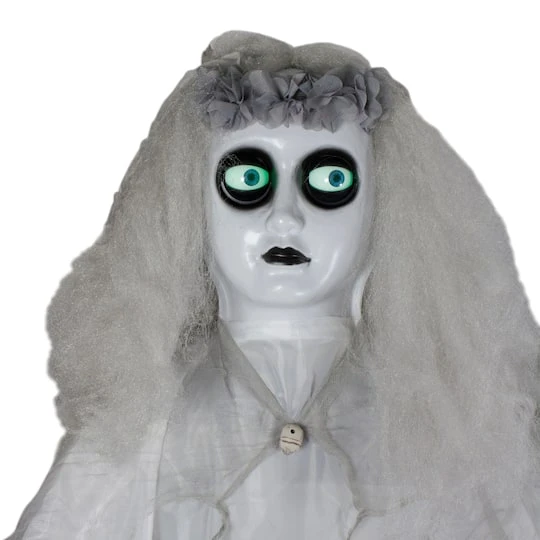 Northlight 6ft. Lighted & Animated Ghost Bride Halloween Decoration 5 Northlight 6ft. Lighted & Animated Ghost Bride Halloween Decoration - Image 3
