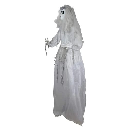 Northlight 6ft. Lighted & Animated Ghost Bride Halloween Decoration 8 Northlight 6ft. Lighted & Animated Ghost Bride Halloween Decoration - Image 6