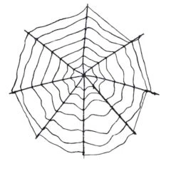 Northlight 16" Lighted Purple LED Spiderweb Halloween Decoration