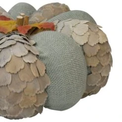Northlight 10" Green & Brown Autumn Harvest Tabletop Pumpkin -Northlight D406286S 3
