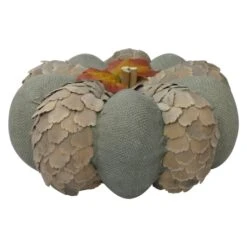 Northlight 10" Green & Brown Autumn Harvest Tabletop Pumpkin -Northlight D406286S 4