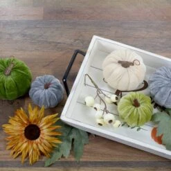 Northlight Pumpkins Berries Flowers & Leaves Thanksgiving Decor Set, 10ct. 10 Northlight Pumpkins Berries Flowers & Leaves Thanksgiving Decor Set, 10ct. -Northlight D406288S 2