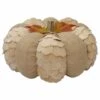 Northlight 9" Brown Autumn Harvest Tabletop Pumpkin -Northlight D406289S 1